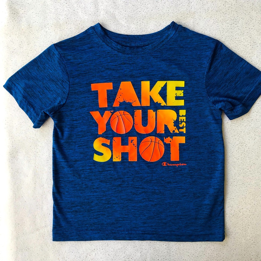 Champion Little Boy Blue Active Tee Size 5/6